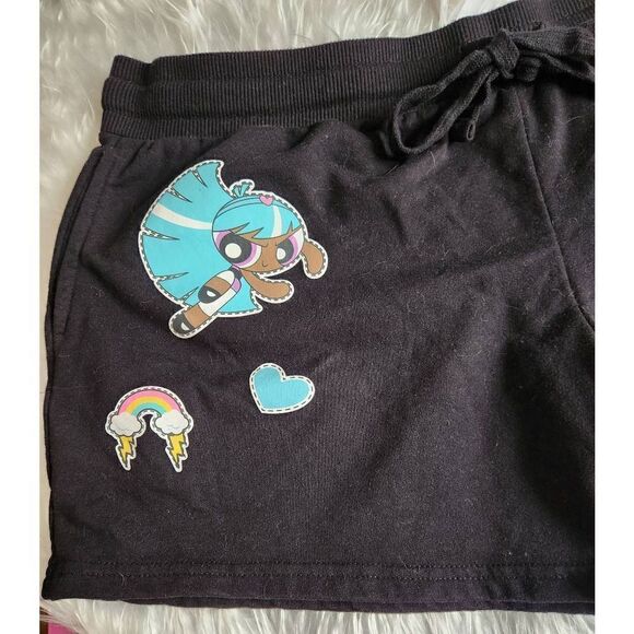 NWOT Cartoon Network the Powerpuff Girls XXL (19) black shorts - Picture 3 of 8